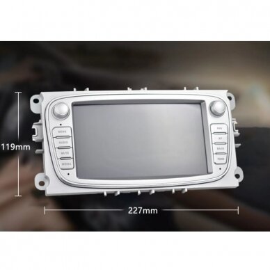 Ford 2007-2012 Universali Android 8.1  Multimedija 7" Sidabrinė 5