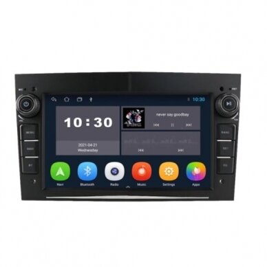 Opel Astra/Meriva/Zafira/Corsa/Vectra/Vivaro Android 10 Multimedija 7" Juoda