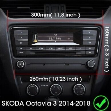 Skoda Octavia 2013-2017 Android Multimedija 1GB RAM 2